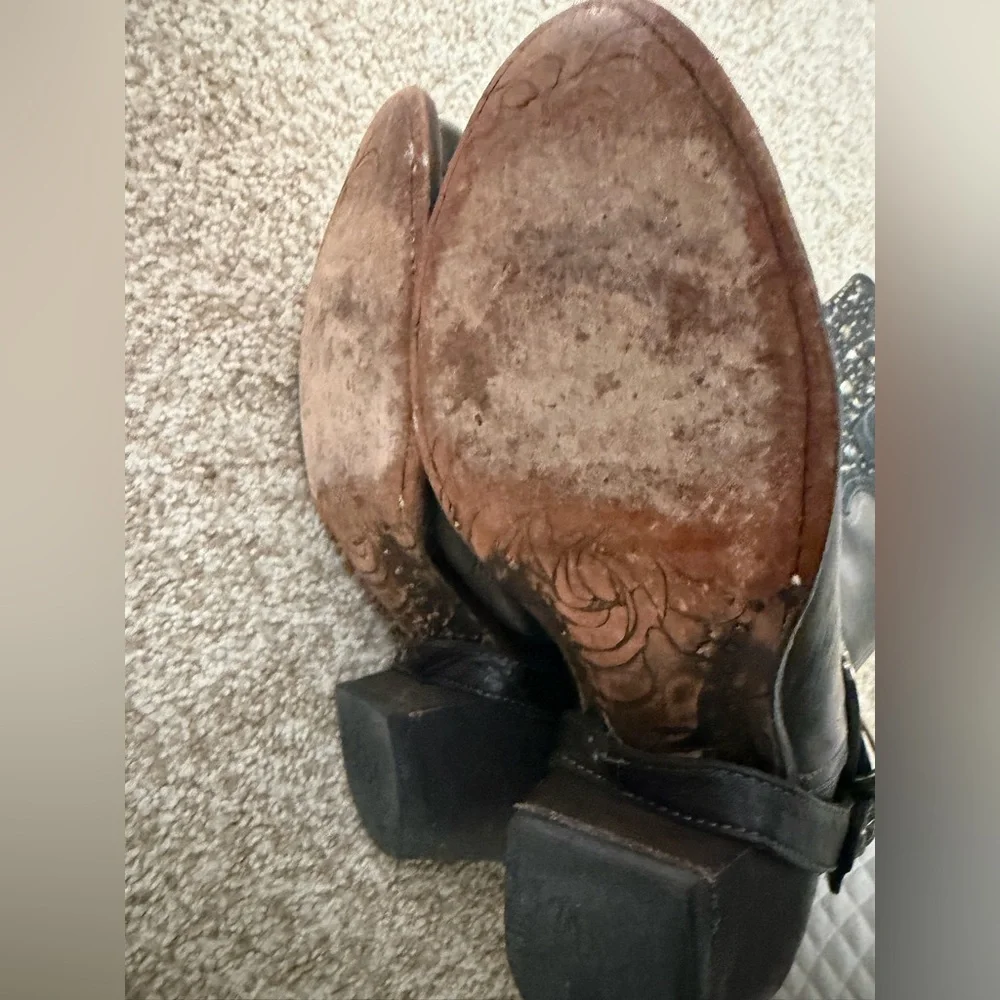 Muro WOMEN'S LEVELLAND WESTERN BOOTS ROUND TOE‎ buckle